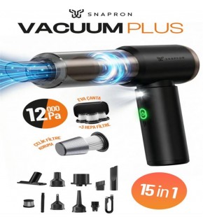 Snapron SNV-3002 12000PA 2000Mah 9in1 Güçlü Vakum Ve Üflemeli Şarjlı Katlanabilir Araç Süpürgesi