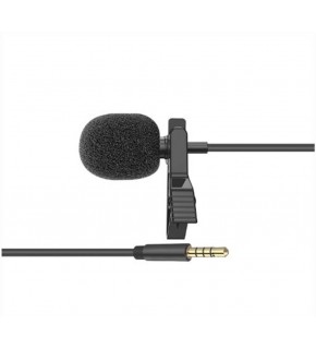 Snopy SN-M20 Siyah Akıllı Telefon ve Youtuber Metal mandallı, Yaka Mikrofonu