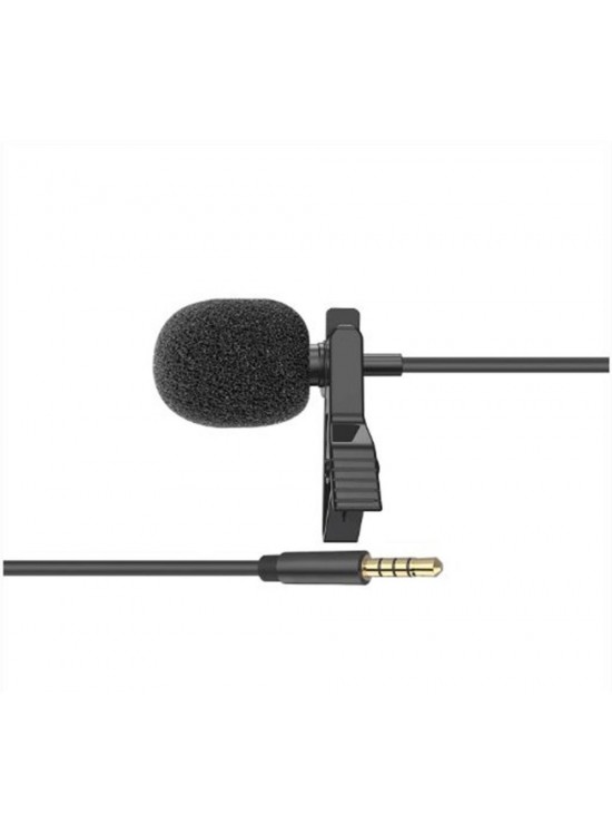 Snopy SN-M20 Siyah Akıllı Telefon ve Youtuber Metal mandallı, Yaka Mikrofonu