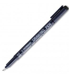 Snowman Çizim Kalemi Teknik 0.4 MM Siyah FT700 (1 Adet)