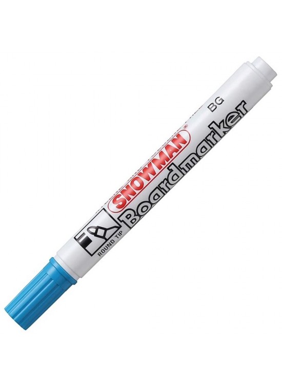Snowman Tahta Kalemi Yuvarlak Uçlu Açık Mavi BG-12 (1 Adet)