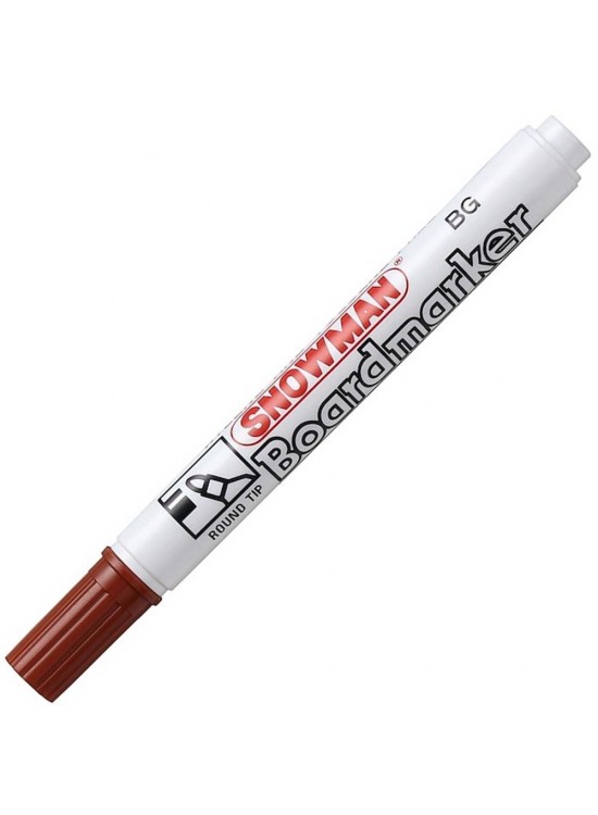 Snowman Tahta Kalemi Yuvarlak Uçlu Kahverengi BG-12 (1 Adet)