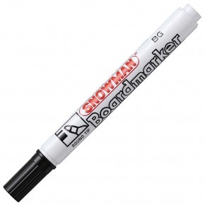 Snowman Tahta Kalemi Yuvarlak Uçlu Siyah BG-12 (1 Adet)