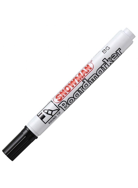 Snowman Tahta Kalemi Yuvarlak Uçlu Siyah BG-12 (1 Adet)