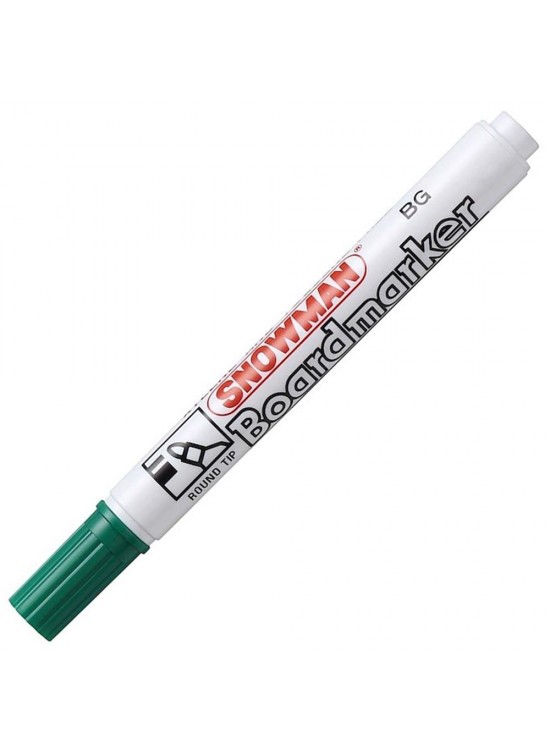 Snowman Tahta Kalemi Yuvarlak Uçlu Yeşil BG-12 (1 Adet)