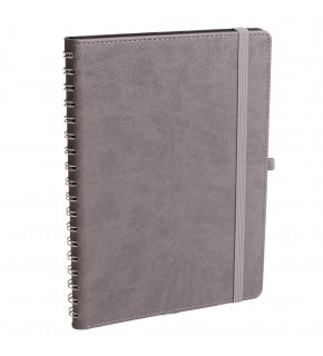 SÖĞÜTÖZÜ GRİ SPİRALLİ TARİHSİZ DEFTER (17X24 CM)
