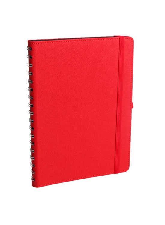 SÖĞÜTÖZÜ KIRMIZI SPİRALLİ TARİHSİZ DEFTER (17X24 CM) SÖĞÜTÖZÜ KIRMIZI SPİRALLİ TARİHSİZ DEFTER (17X24 CM)
