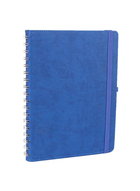 SÖĞÜTÖZÜ LACİVERT SPİRALLİ TARİHSİZ DEFTER (17X24 CM)