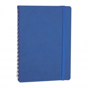 SÖĞÜTÖZÜ LACİVERT SPİRALLİ TARİHSİZ DEFTER (17X24 CM)