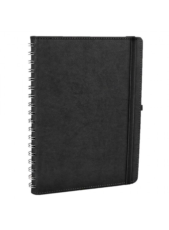 SÖĞÜTÖZÜ SİYAH SPİRALLİ TARİHSİZ DEFTER (17X24 CM) SÖĞÜTÖZÜ SİYAH SPİRALLİ TARİHSİZ DEFTER (17X24 CM)
