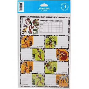 Sonic Ders Programlı 3lü Etiket (1 Adet)