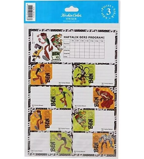 Sonic Ders Programlı 3lü Etiket (1 Adet)