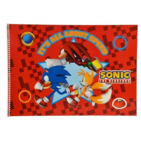 Sonic Spiralli Resim Defteri  25x35 15 YK 300215-15 (1 Adet)