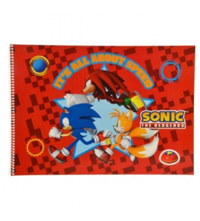 Sonic Spiralli Resim Defteri  25x35 15 YK 300215-15 (1 Adet)