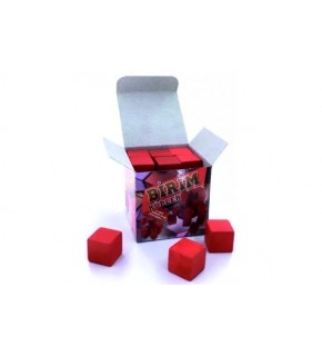 Soylu Ahşap Kırmızı Birim Küpü Kutulu