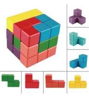 Soylu Ahşap Renkli Soma Küpleri