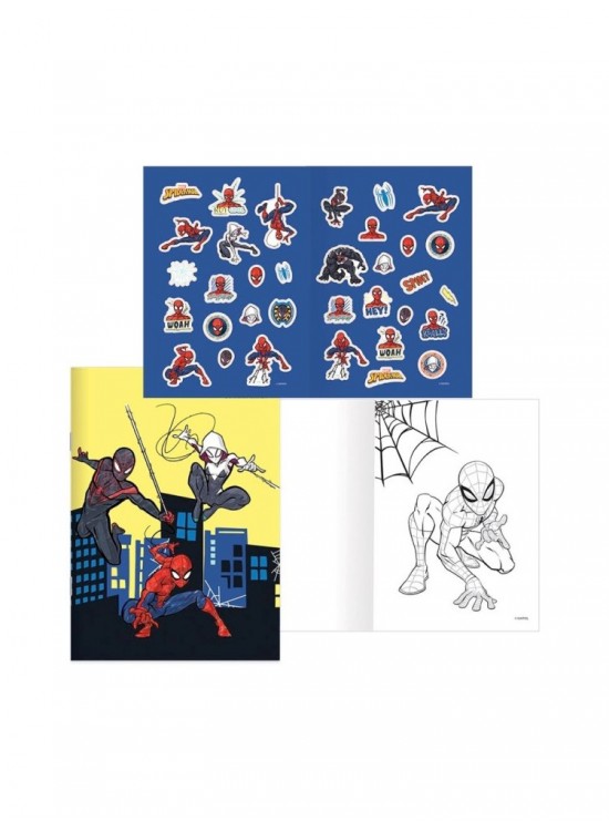 Spider-man 20x28 8 YP Çıkartmalı Boyama Kitabı