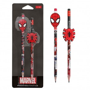 spiderman Figürlü Kurşun Kalem 2 Li Paket Gv-Pam