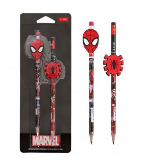 spiderman Figürlü Kurşun Kalem 2 Li Paket Gv-Pam