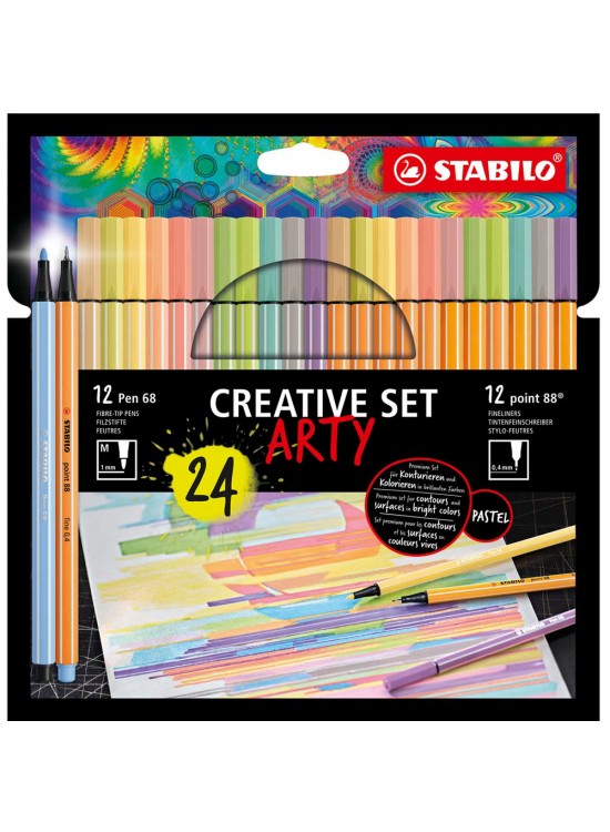 Stabilo Arty Kreatif Set 24 Lü Pen+Point