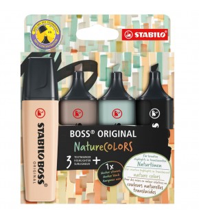 Stabilo Fosforlu Kalem Boss Naturecolors 4er S-M-G-B 70/4-2-5 (1 Adet)