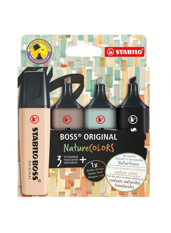 Stabilo Fosforlu Kalem Boss Naturecolors 4er S-M-G-B 70/4-2-5 (1 Adet) Stabilo Fosforlu Kalem Boss Naturecolors 4er S-M-G-B 70/4-2-5 (1 Adet)