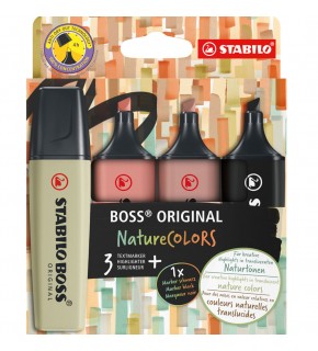Stabilo Fosforlu Kalem Boss Naturecolors 4 LÜ S-Y-K-G 70/4-2-3 (1 Adet)