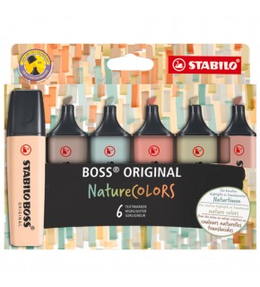 Stabilo Fosforlu Kalem Boss Naturecolors 6 LI Etui 70/6-2-2