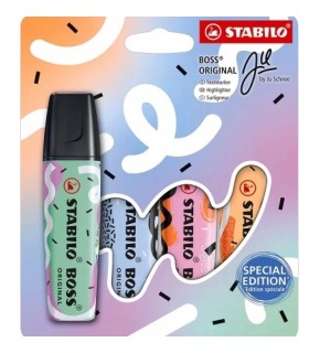 Stabilo Fosforlu Kalem Boss Orıgınal Pastel-By Ju Schnee 4 Lü 70/4-1-101-10