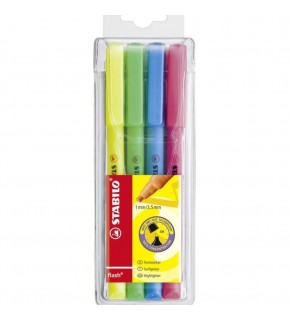 Stabilo Fosforlu Kalem Flash 4 Lü 555/4