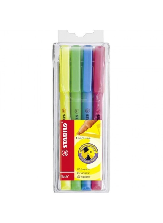 Stabilo Fosforlu Kalem Flash 4 Lü 555/4