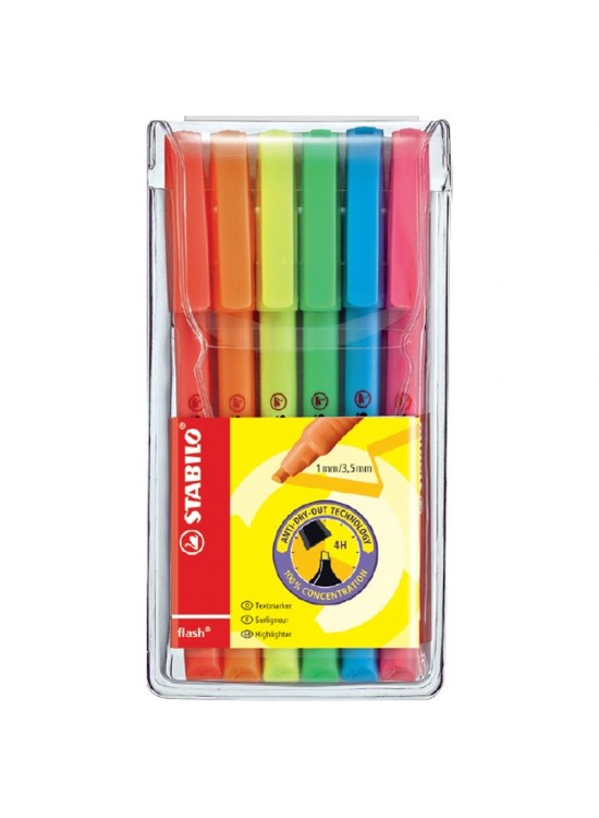 Stabilo Fosforlu Kalem Flash 6 Lı 555/6