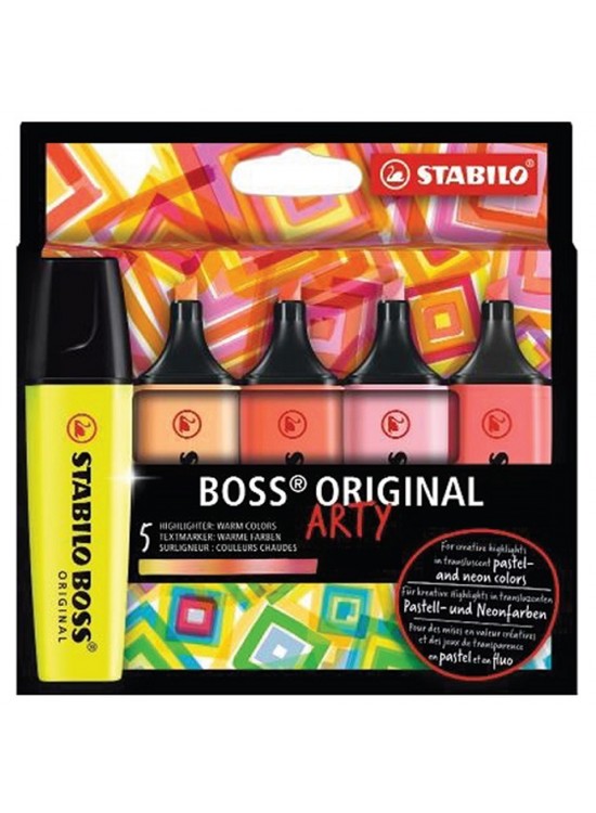Stabilo Fosforlu Kalem Sıcak Renkler 5 Li Set 70/5-02-1-20