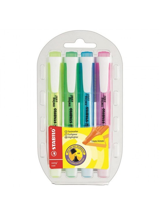Stabilo Fosforlu Kalem Swing Cool 4 Renk Kalem Tipi 275/4