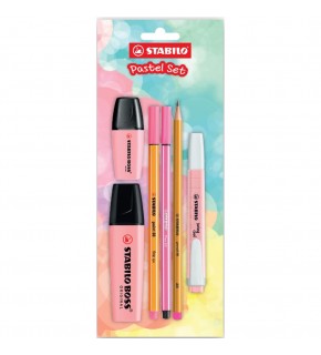 Stabilo Fosforlu Kalem Tek Renk Pastel Set 6 Lı Pembe 70/129-6
