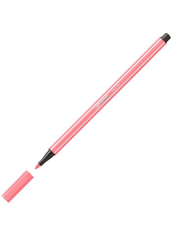 Stabilo Keçe Uçlu Boya Kalemi 1 MM Fosforlu Kırmızı 68/040 (1 Adet)