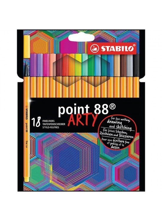 Stabilo Keçe Uçlu İnce Kalem 88 Arty 18 Li
