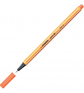 Stabilo Keçe Uçlu İnce Kalem 88 Point 0.4 MM Açık Alev Kırmızısı 88/30 (1 Adet)