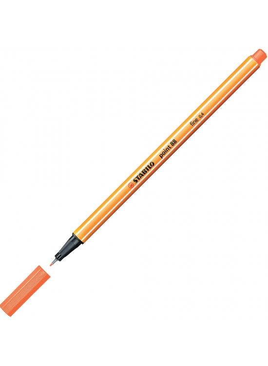 Stabilo Keçe Uçlu İnce Kalem 88 Point 0.4 MM Açık Alev Kırmızısı 88/30 (1 Adet)