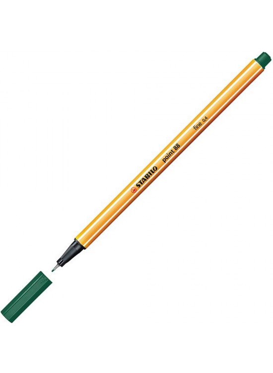 Stabilo Keçe Uçlu İnce Kalem 88 Point 0.4 MM Çam Yeşili 88/53 (1 Adet)