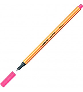 Stabilo Keçe Uçlu İnce Kalem 88 Point 0.4 MM Fosforlu Kırmızı 88/040 (1 Adet)