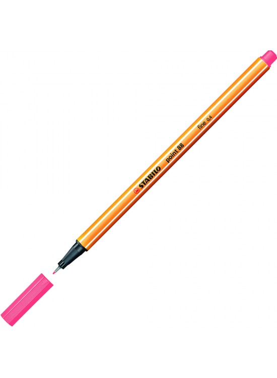 Stabilo Keçe Uçlu İnce Kalem 88 Point 0.4 MM Fosforlu Kırmızı 88/040 (1 Adet)