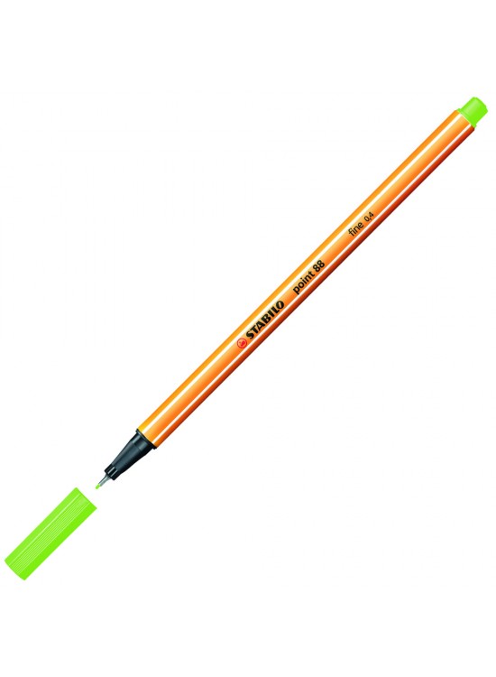 Stabilo Keçe Uçlu İnce Kalem 88 Point 0.4 MM Fosforlu Yeşil 88/033 (1 Adet)