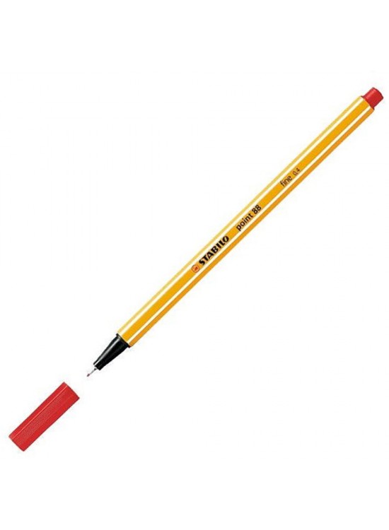 Stabilo Keçe Uçlu İnce Kalem 88 Point 0.4 MM Kırmızı 88/40 (1 Adet)