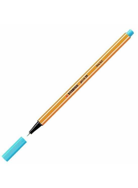 Stabilo Keçe Uçlu İnce Kalem 88 Point 0.4 MM Turkuaz Mavi 88/51 (1 Adet)