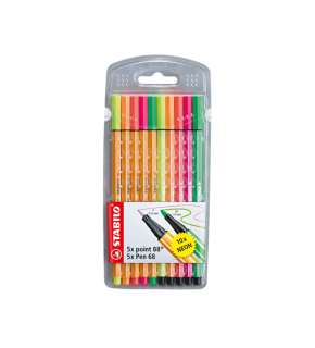 Stabilo Keçe Uçlu İnce Kalem 88 Point & Pen 68 Karışık Renk 10 LU 8868/10-1