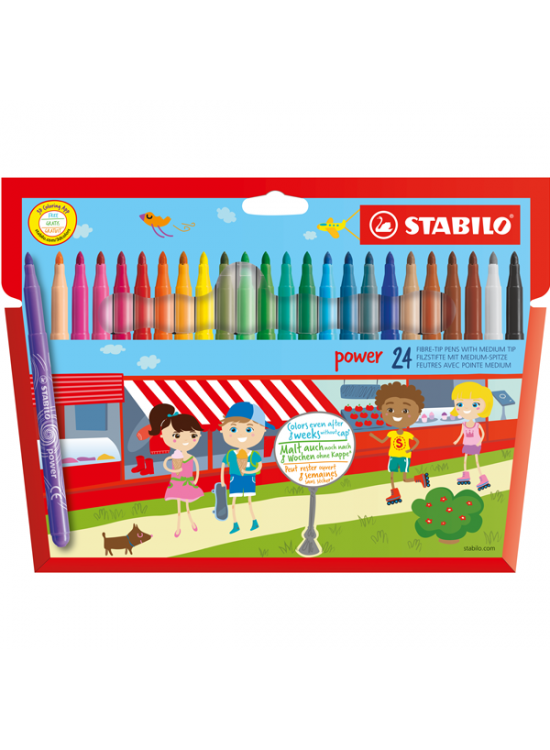 Stabilo Keçeli Boya Kalemi Power 24 Renk 280/24-01