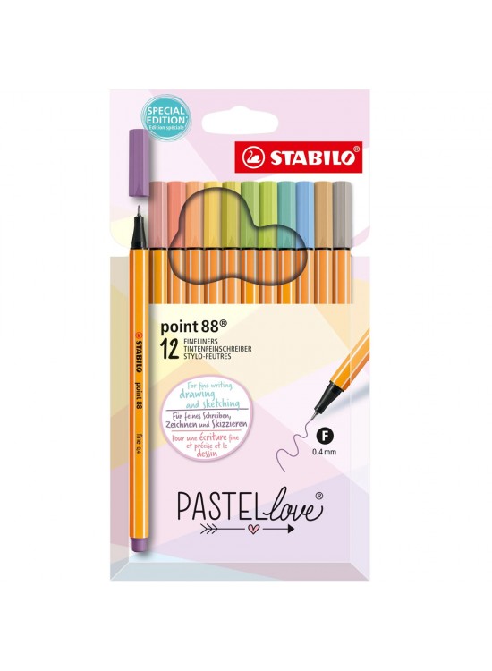 Stabilo Point 88 Pastellove 12 Li 8812-7-7