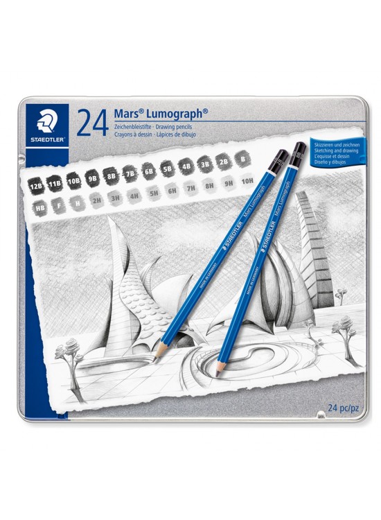 Staedtler Kurşun Kalem Mars Lumograph Metal 24 Lü 100 G24