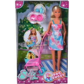 Steffi Love Sl Dog Buggy Köpek Arabalı Oyun Seti